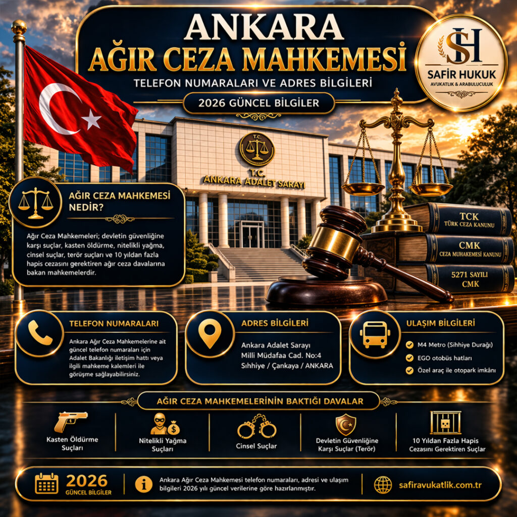 Ankara Ağır Ceza Mahkemesi telefon numaraları ve adres bilgileri