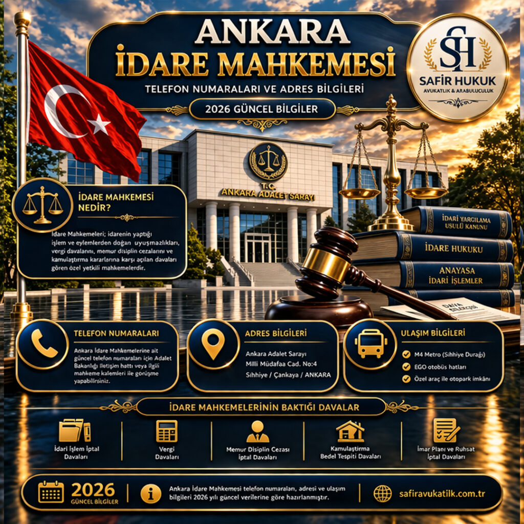 Ankara İdare Mahkemesi telefon numaraları ve adres bilgileri