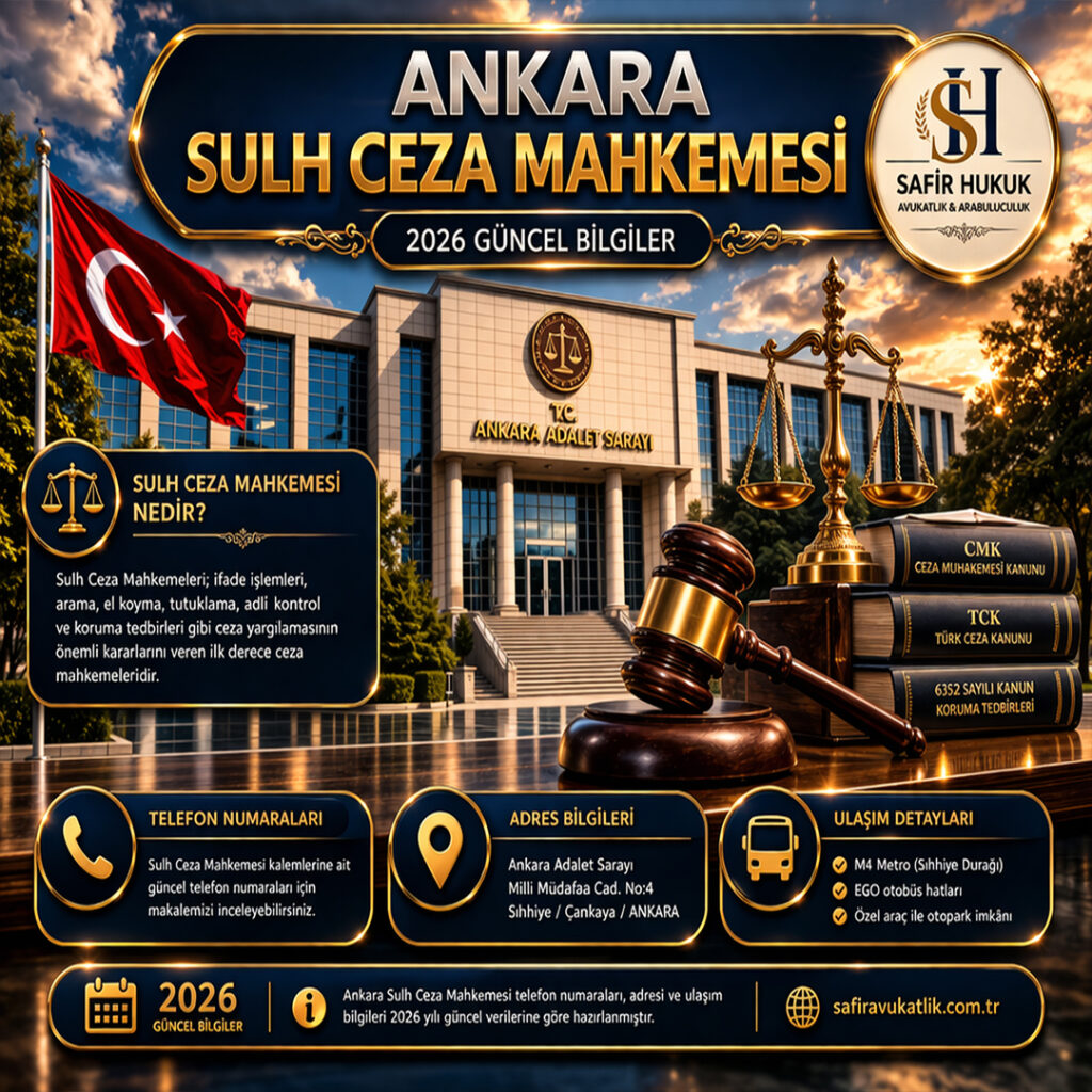 Ankara Sulh Ceza Mahkemesi telefon numaraları ve adres bilgileri