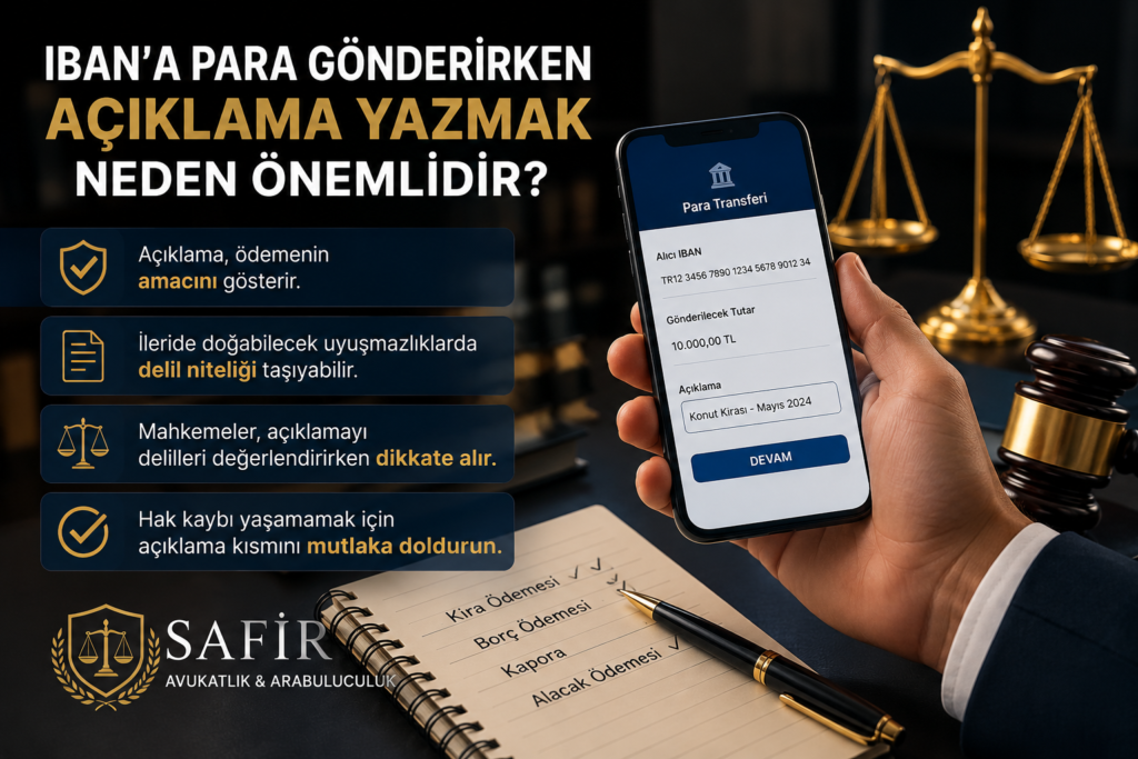 IBAN'a para gönderirken açıklama yazmak neden önemlidir