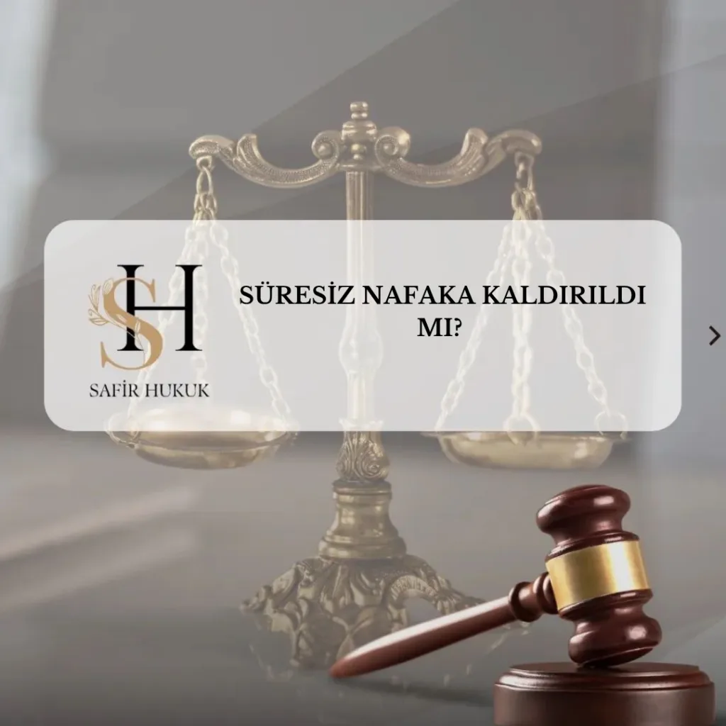 Süresiz nafaka kaldırıldı mı? Anayasa Mahkemesinin 2026 tarihli yoksulluk nafakası kararını temsil eden Safir Hukuk görseli.